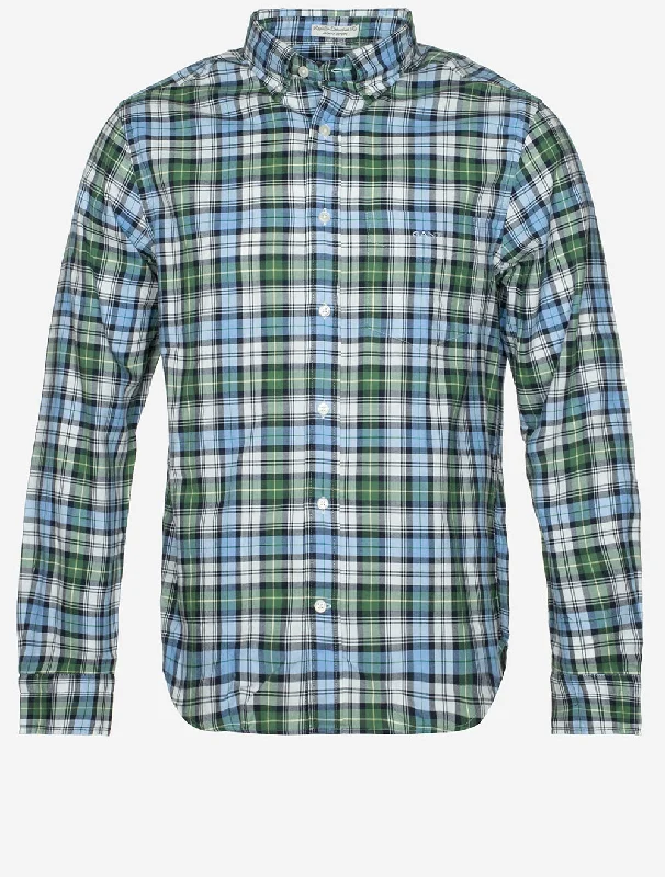 Regular Archive Oxford Check Shirt Clear Sky