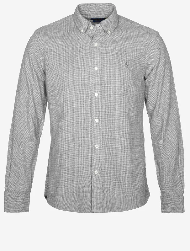 Double Faced Button-Down Shirt Grey