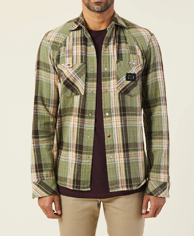 EPAULETTE FLANNEL SHIRT