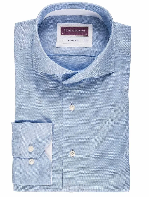 Blue Mesh Slim Fit Shirt Blue/slim