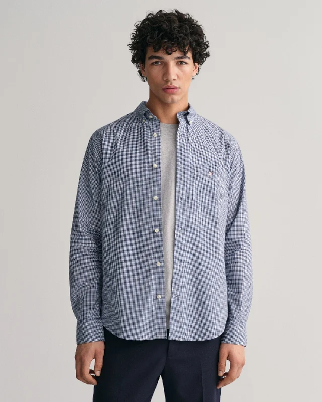 GANT Regular Poplin Micro Check Shirt