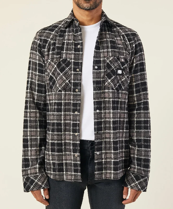 EPAULETTE FLANNEL SHIRT