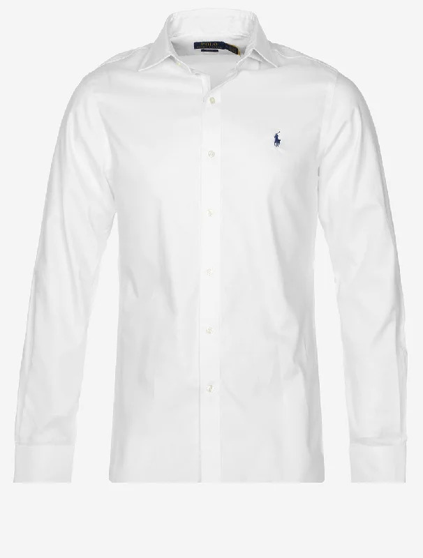 Regent Textured Slim Shirt White