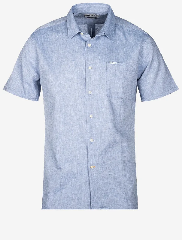 Nelson Short Sleeve Summer Shirt Blue