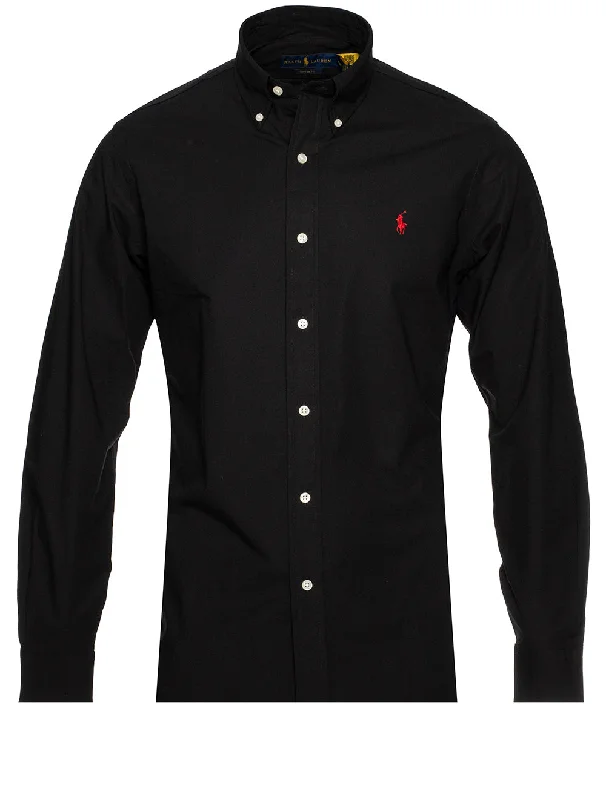 Plain Black B/d Shirt Black