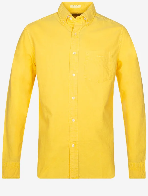 Regular Brushed Oxford Shirt Parchment Yellow