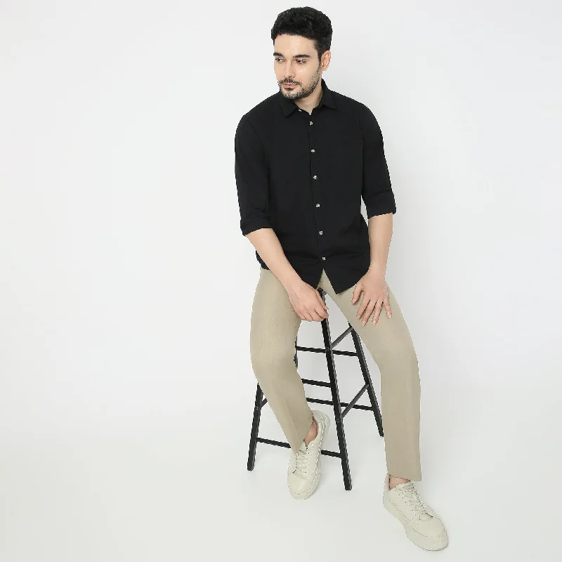 Elemental™ Easy Care Modern Smart Solid Casual - Regular Fit Shirt