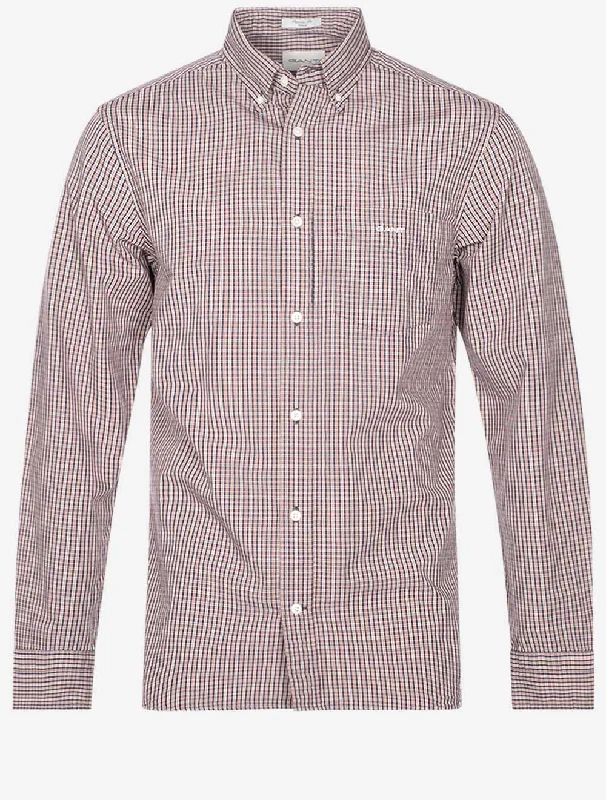 Regular Archive Poplin Check Shirt Classic Blue