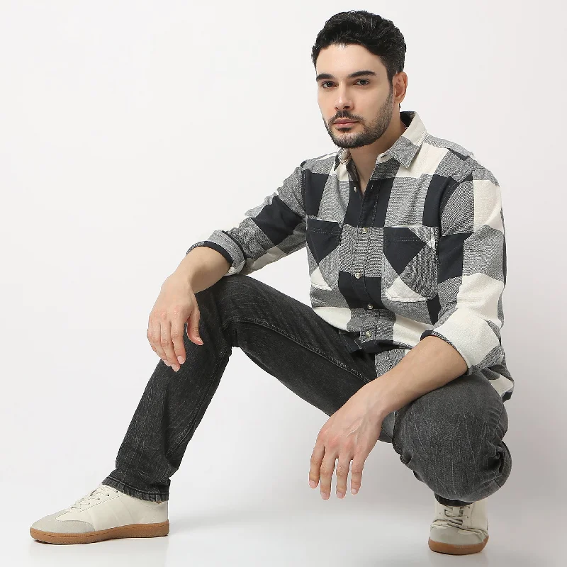 Moodᵉˣ Shirts - Raw Cotton Yarn Dyed Bold Checks - Regular Fit