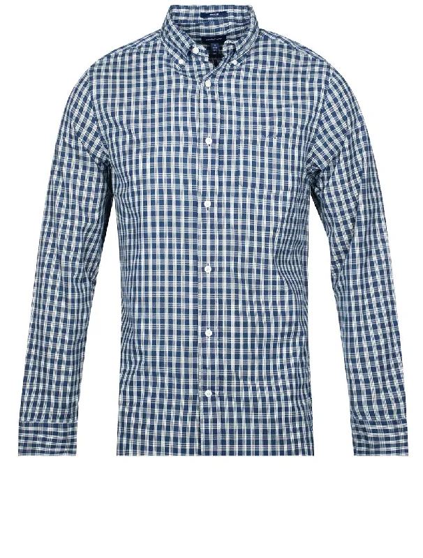 Regular Fit Ingigo Micro check Shirt Indigo