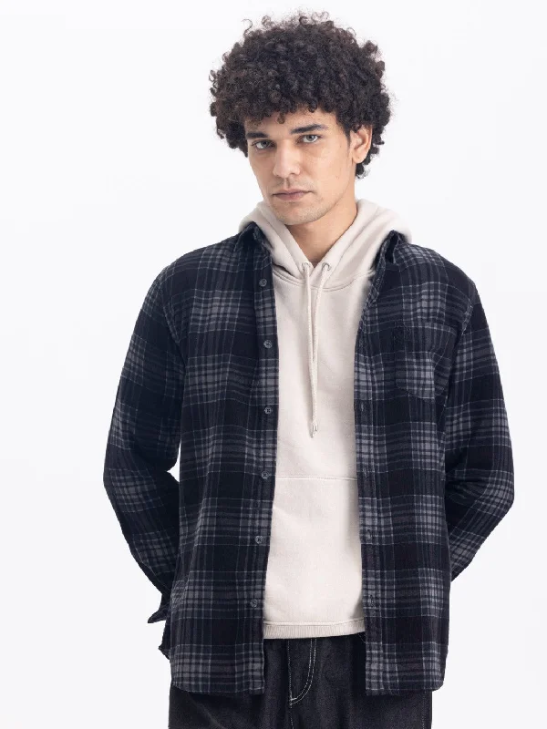 Black Medium Checks Shirt