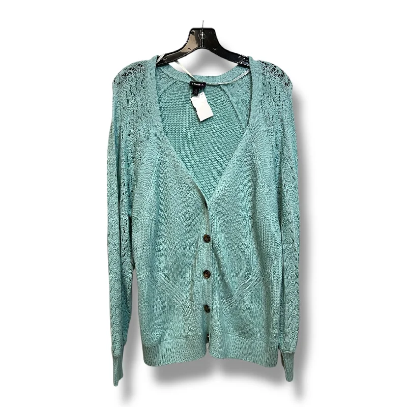 Cardigan By Torrid In Aqua, Size: 3x