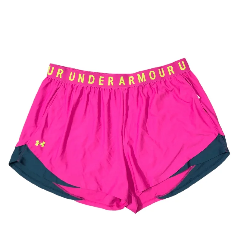 Athletic Shorts By Under Armour In Pink, Size: 3x