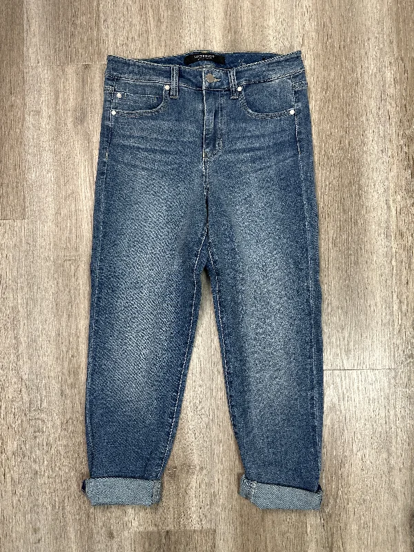 Jeans Boyfriend By Liverpool In Blue Denim, Size: 8