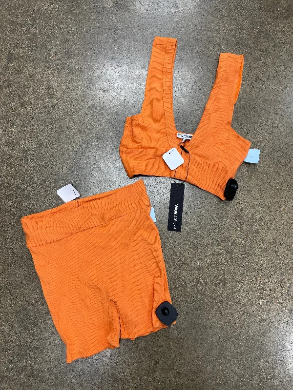 Shorts Set By Fashion Nova In Orange, Size:S