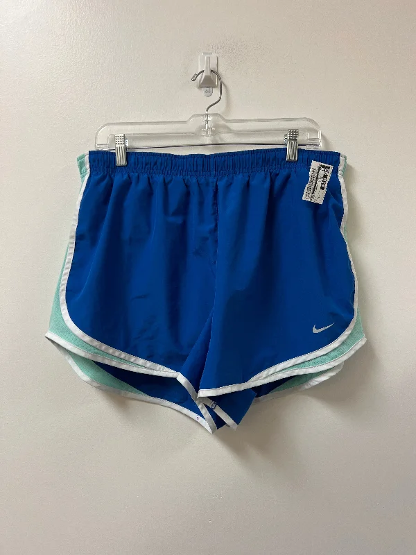 Athletic Shorts By Nike In Blue, Size: 1x