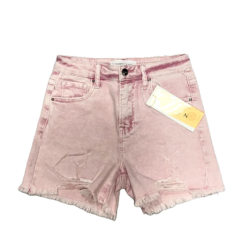 Shorts By Risen In Pink Denim, Size: S