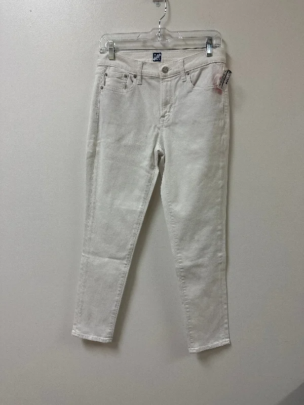 Jeans Skinny By Gap In White, Size: 6