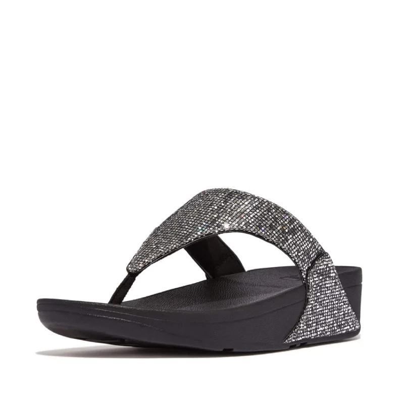 FitFlop Lulu Glitterball Sandals - Silver