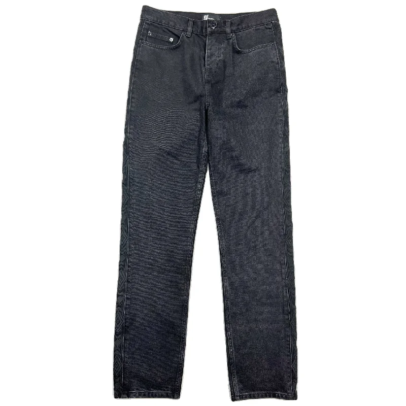 Jeans Straight By The Kooples In Black Denim, Size: 8