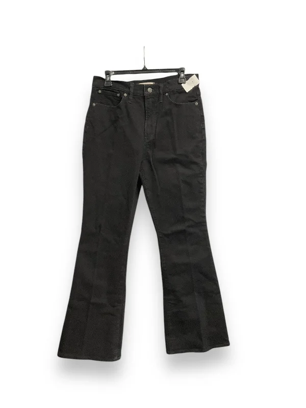 Jeans Flared By Madewell In Black, Size: 8