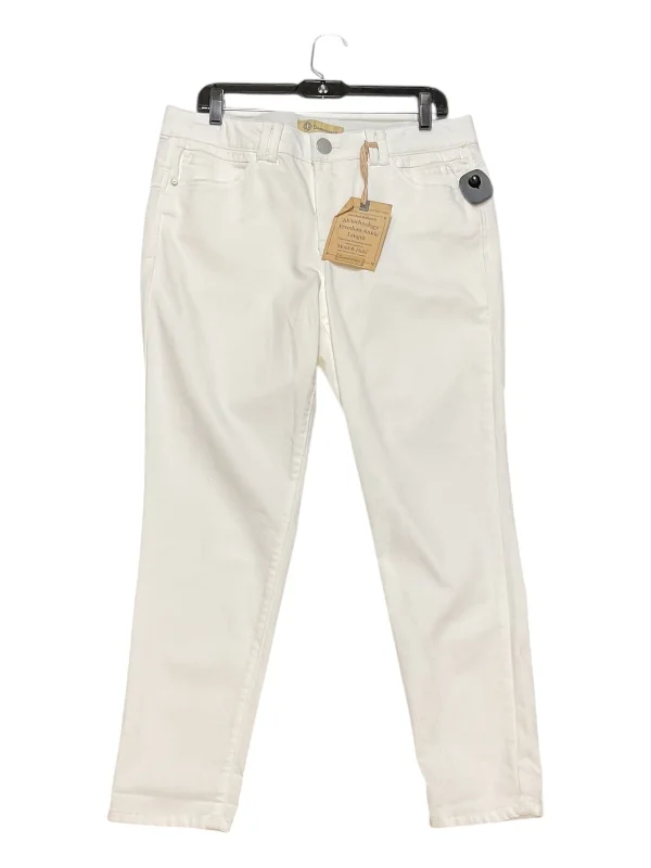 Jeans Cropped By Democracy In White, Size: 12