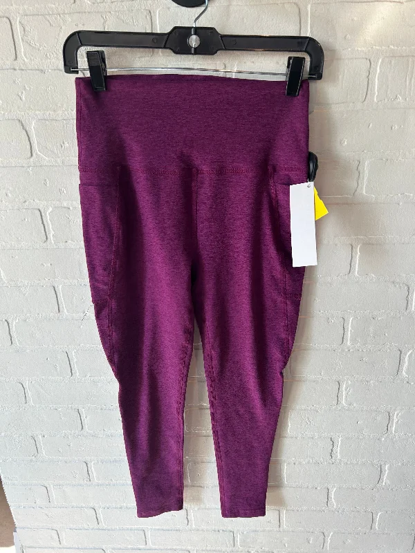 Athletic Leggings By Beyond Yoga In Purple, Size: 12