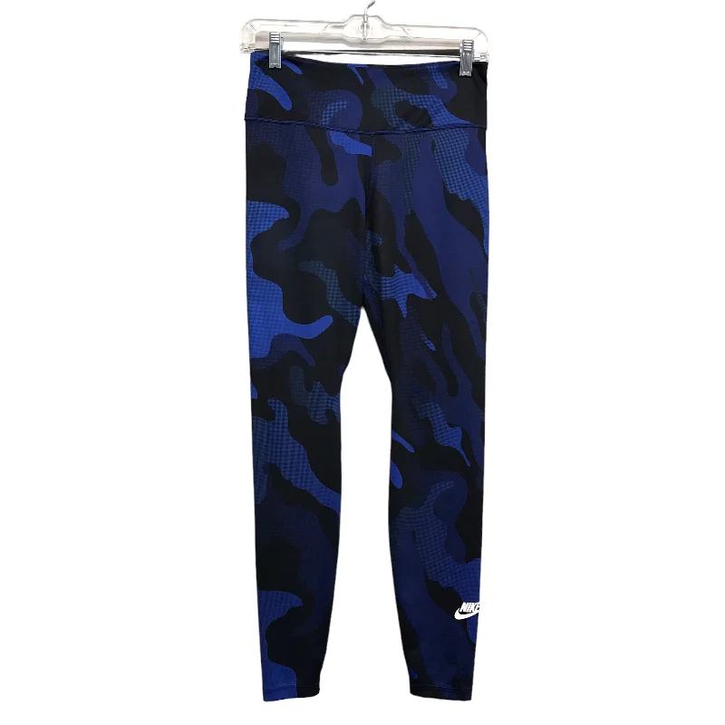 Athletic Leggings By Nike Apparel In Camouflage Print, Size:M