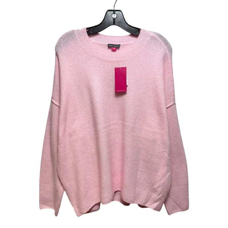 Sweater By Vince Camuto In Pink, Size: L