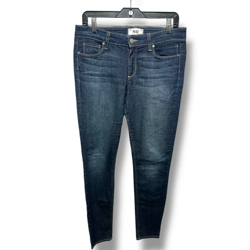 Jeans Skinny By Paige In Blue Denim, Size: 10