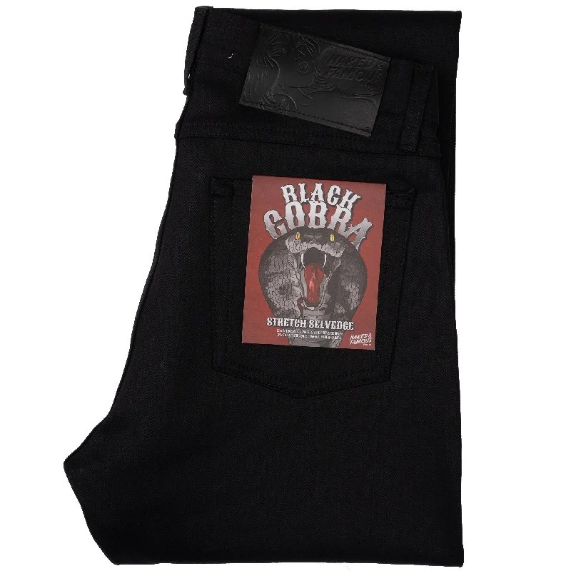 True Guy - Black Cobra Stretch Selvedge