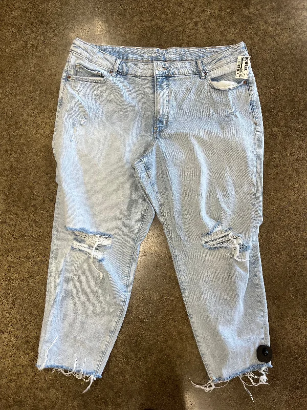 Jeans Straight By Old Navy In Blue Denim, Size:20