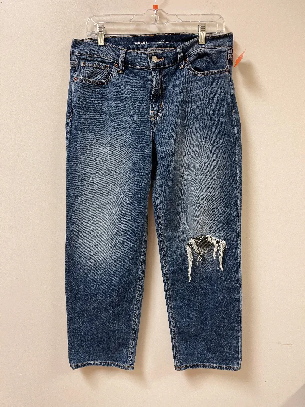 Jeans Straight By Old Navy In Blue Denim, Size: 8