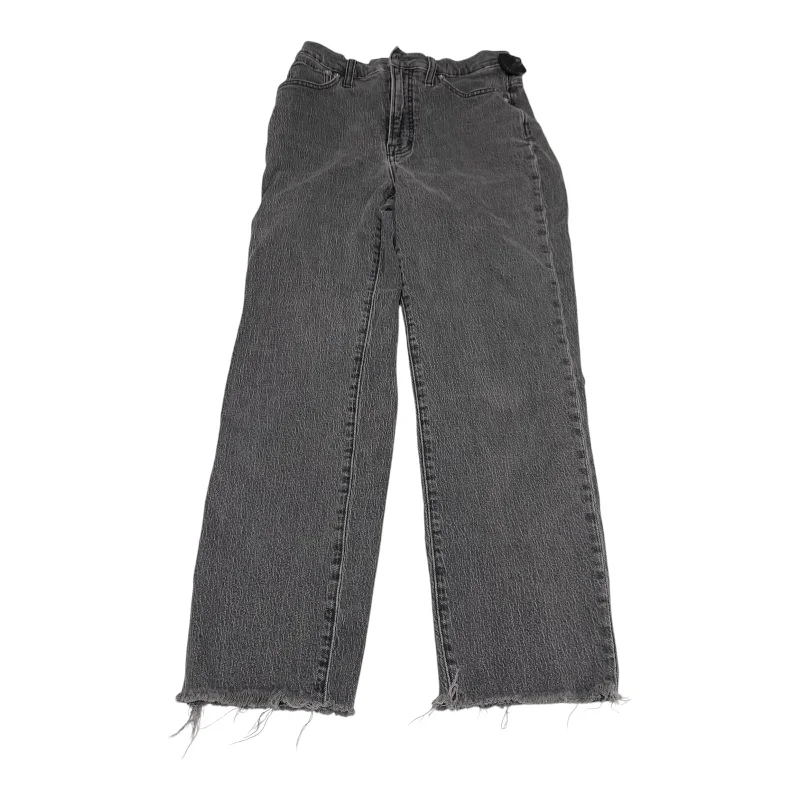 Jeans Wide Leg By Madewell In Grey Denim, Size: 4