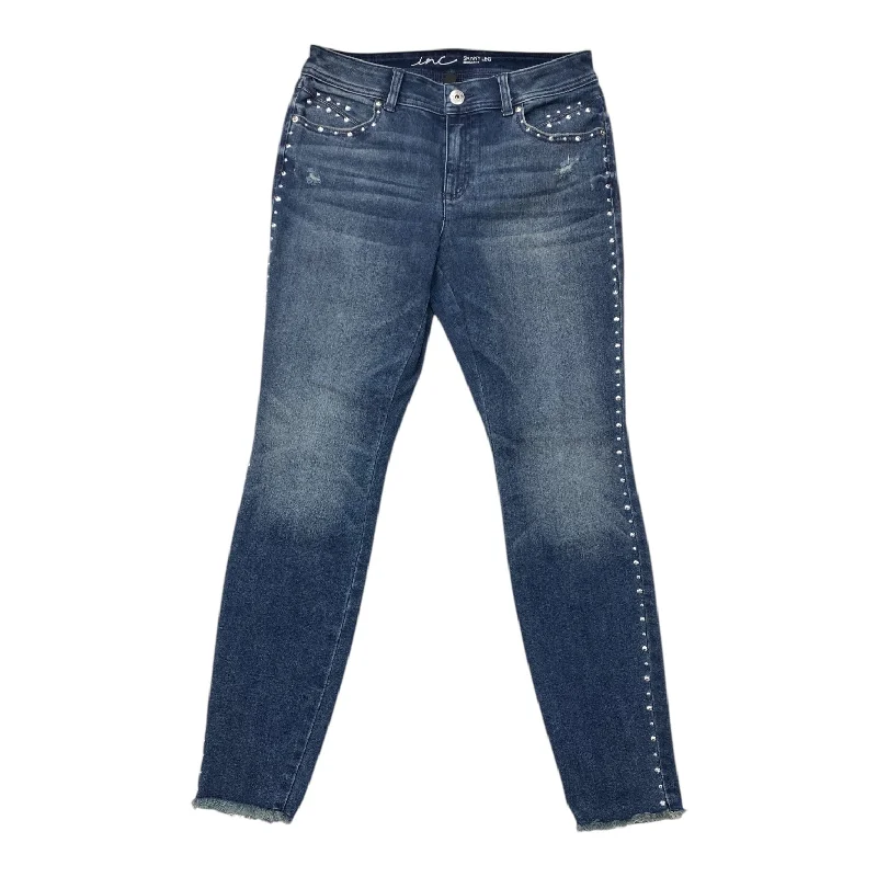 Jeans Skinny By Inc In Blue Denim, Size:6