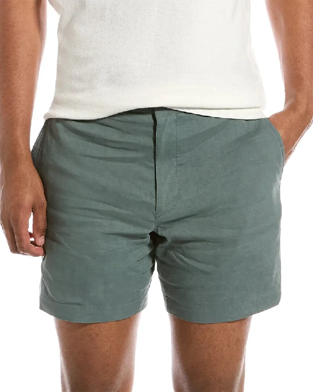 Theory Curtis Linen-Blend Short