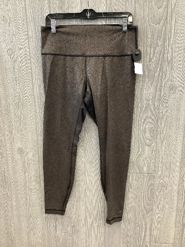 Athletic Leggings By Lululemon In Black & Gold, Size: 12