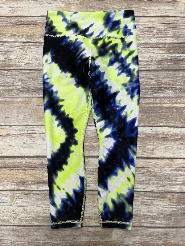 Athletic Leggings By Athleta In Tie Dye Print, Size: M