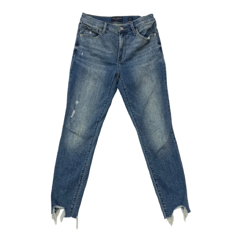 Jeans Cropped By Lucky Brand In Blue Denim, Size: 8