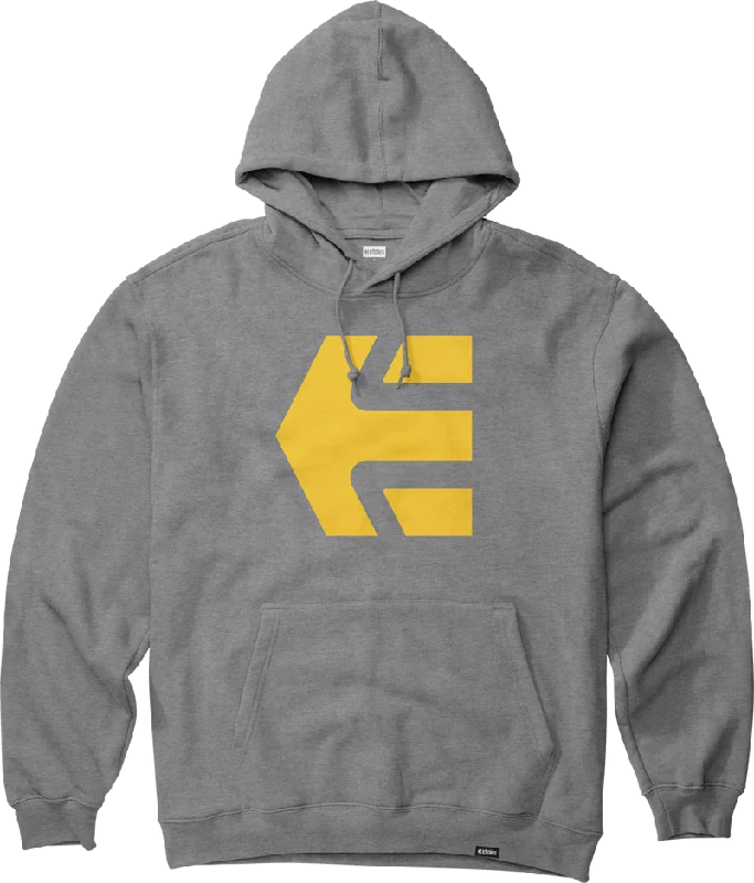 Etnies Classic Icon Pullover Hoodie - Grey/Yellow