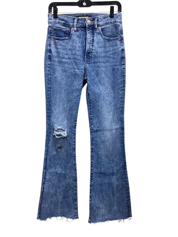 Jeans Straight By Express In Blue Denim, Size: 4