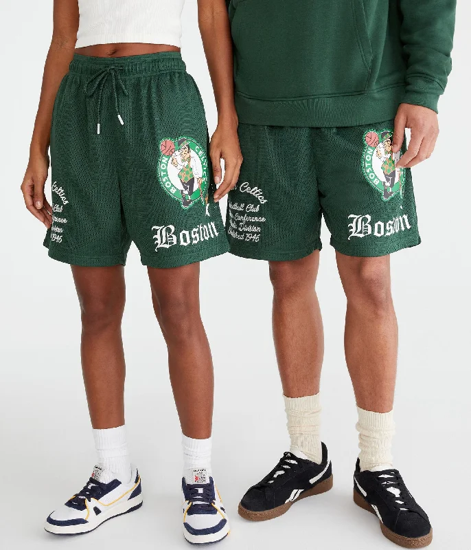 Aeropostale Boston Celtics Mesh Shorts 6"