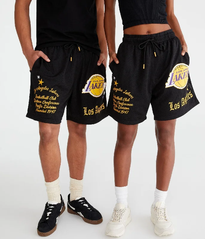 Aeropostale Los Angeles Lakers Mesh Shorts 6"