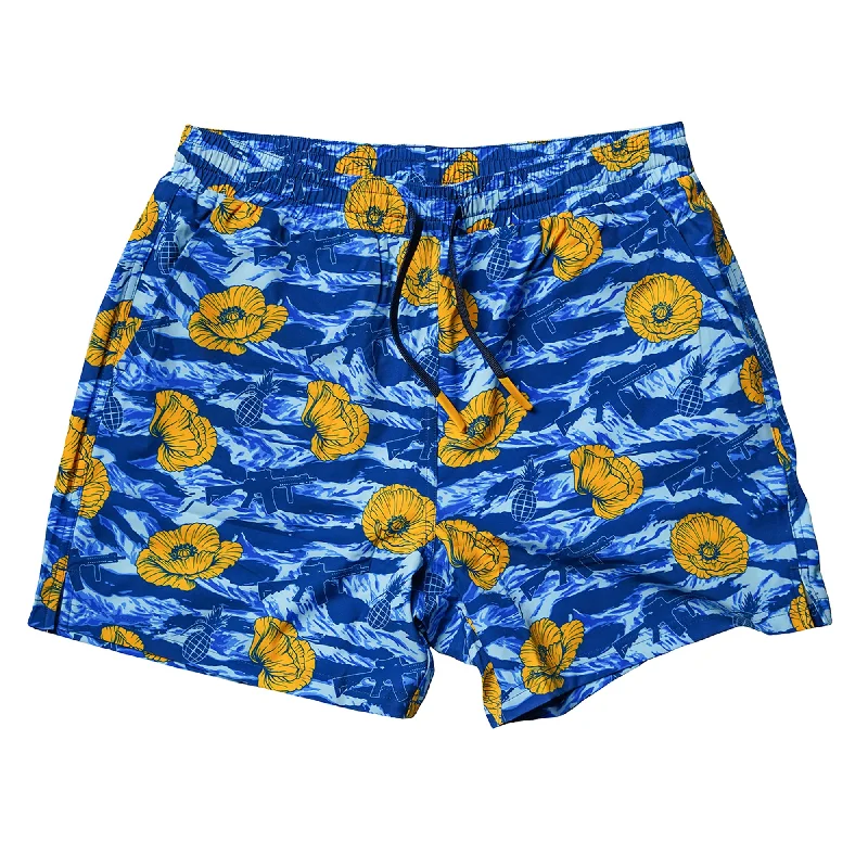 Swim Trunks - Tiger Stripe Blue