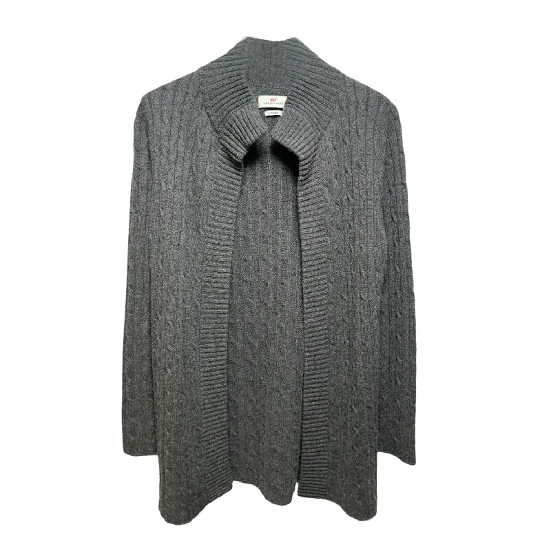 Sweater Cardigan Cashmere By Vineyard Vines In Grey, Size: S