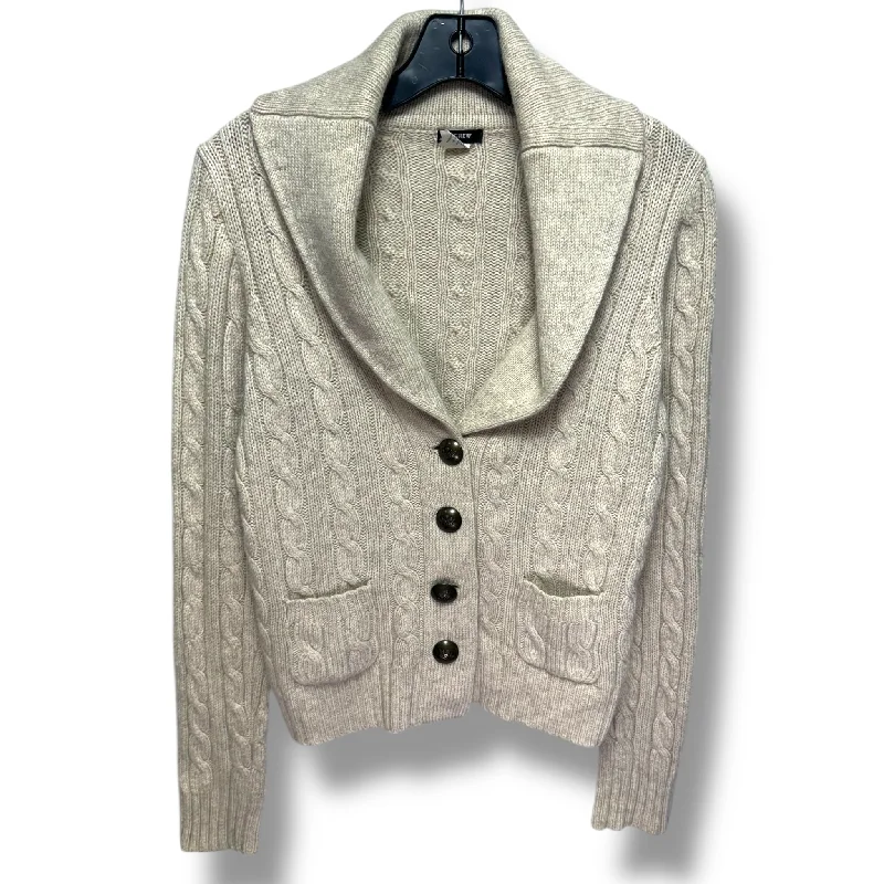 Sweater Cardigan By J. Crew In Cream, Size: M