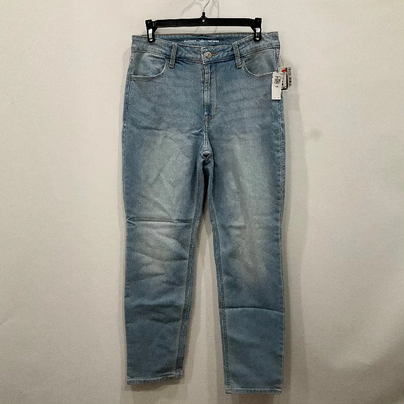 Jeans Straight By Old Navy In Blue Denim, Size: 8