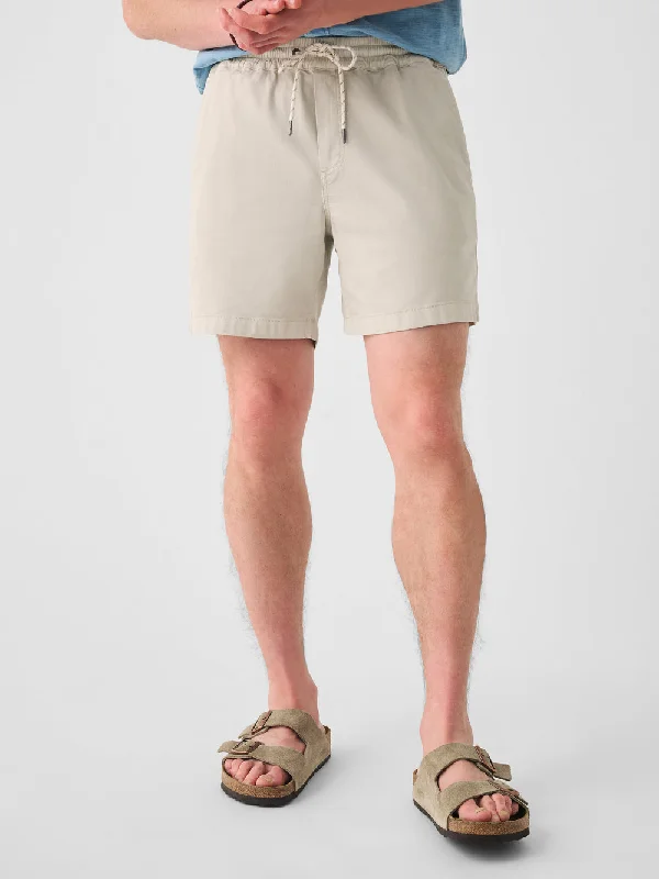 FAHERTY ESSENTIAL DRAWSTRING SHORT IN BIRCH