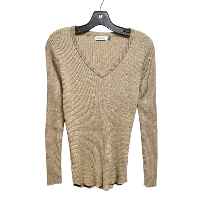 Sweater By Calvin Klein In Cream, Size: S