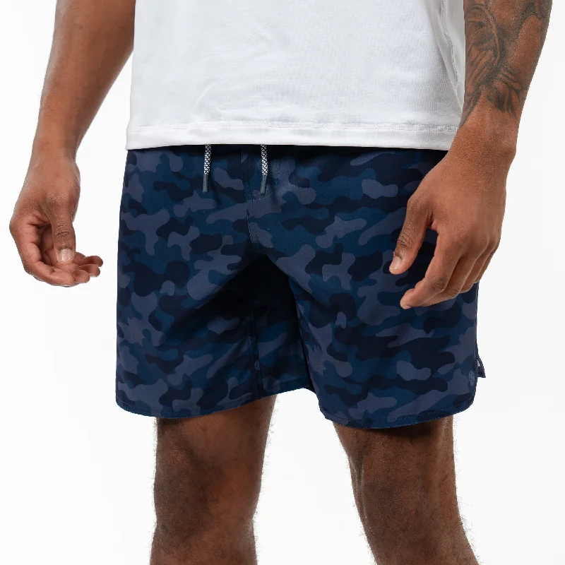 Grit Gym Short | The Barracks Camo - Fleet Navy